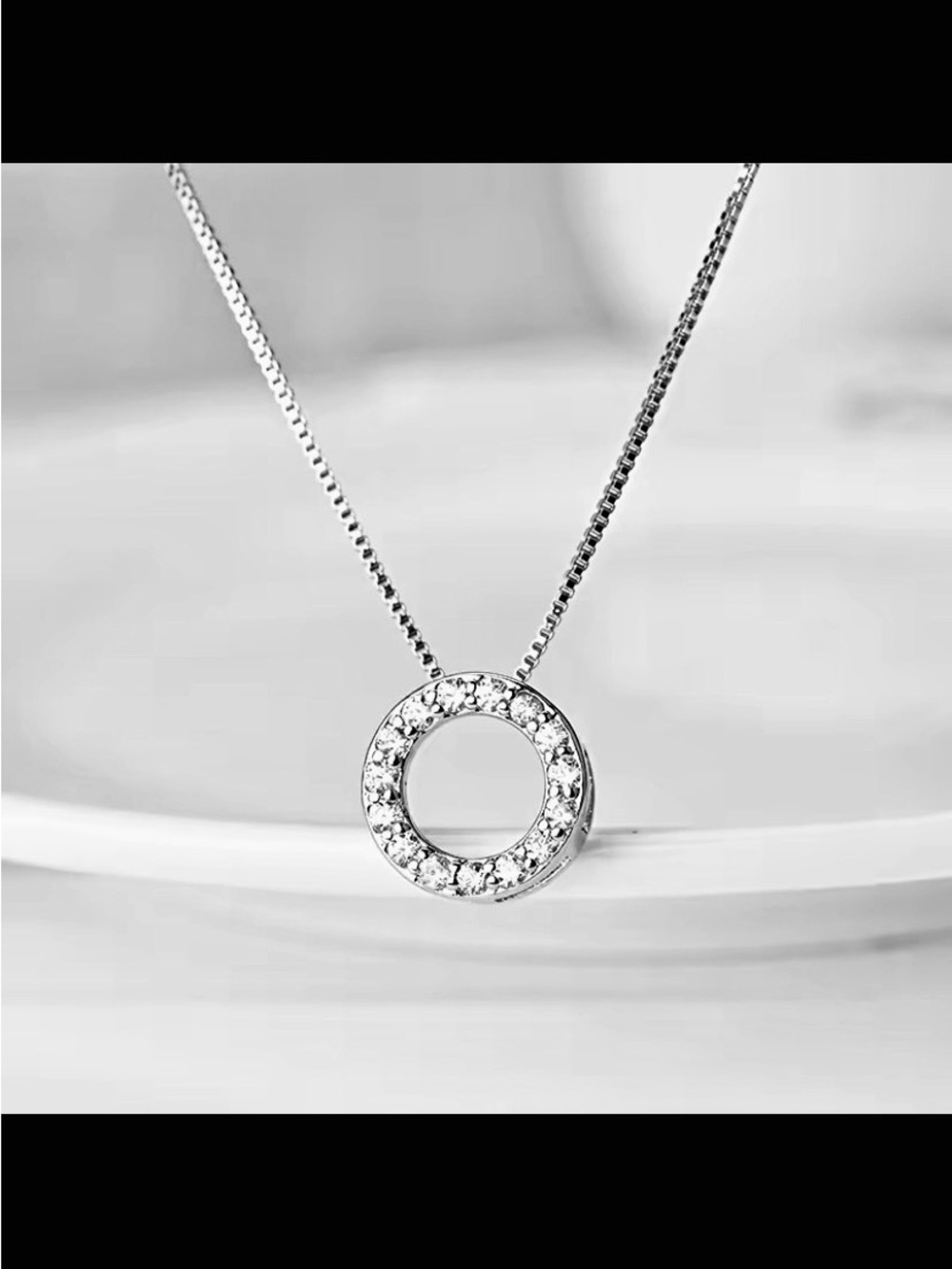 “Circle of Life” TripleA CZ Pendant 925 Sterling Silver Necklace